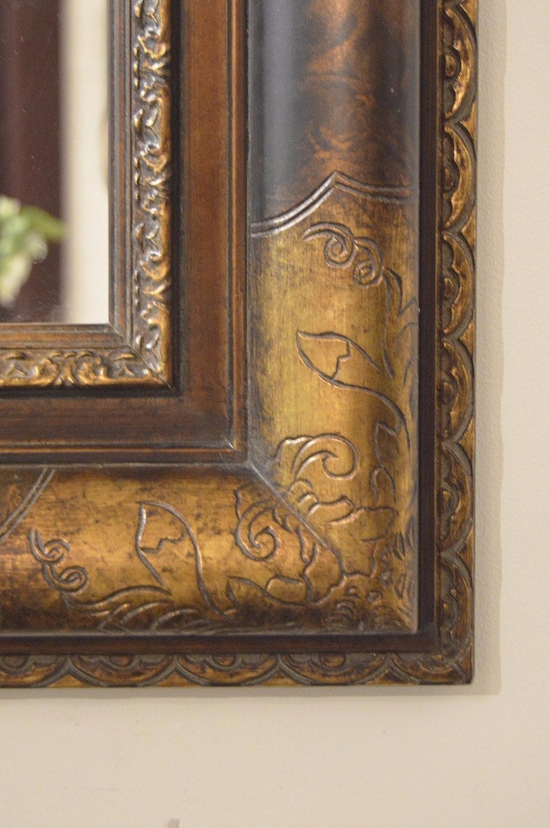 4Ft2 X 3Ft4 127cm X 102cm Extra Large Gold/Bronze Antique Style Wall