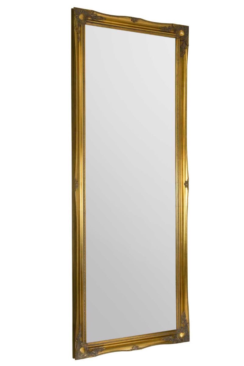 New Extra Large Gold Ornate Big Wall Mirror Bargain 6Ft6 X 2Ft6 198cm X