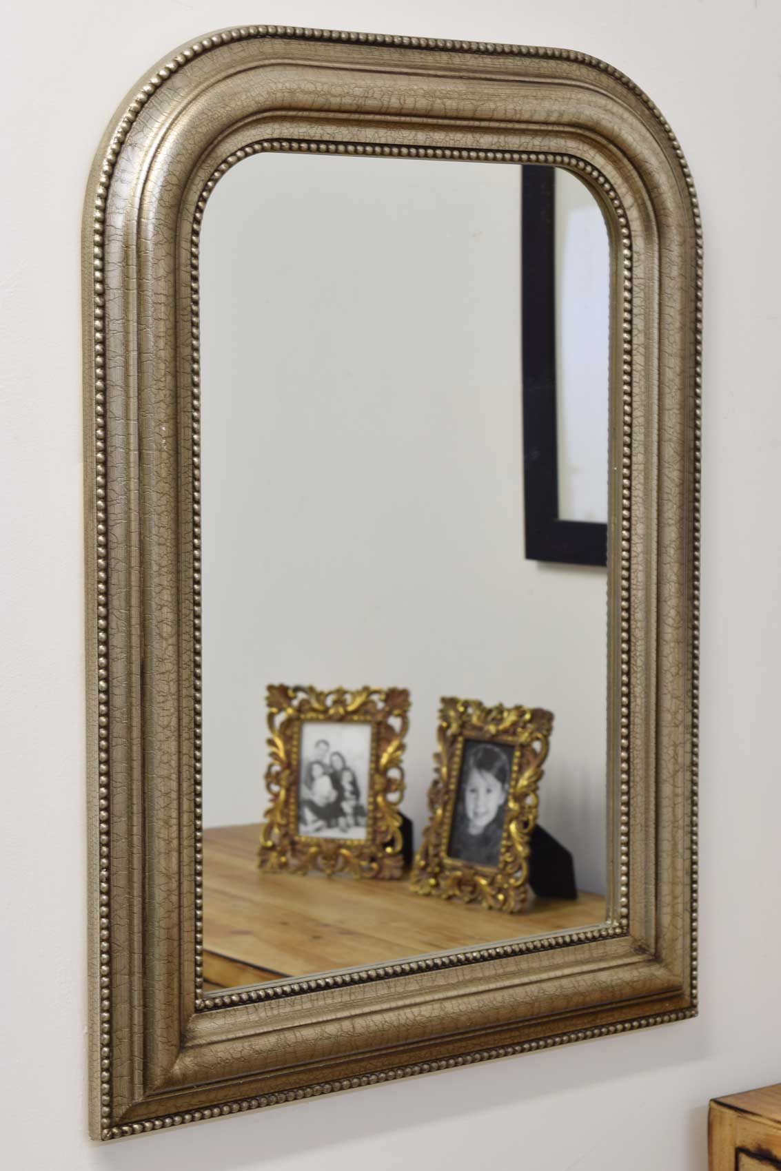 Large Silver Over Mantle Overmantle Big Wall Mirror Bargain 2Ft8 X 2Ft