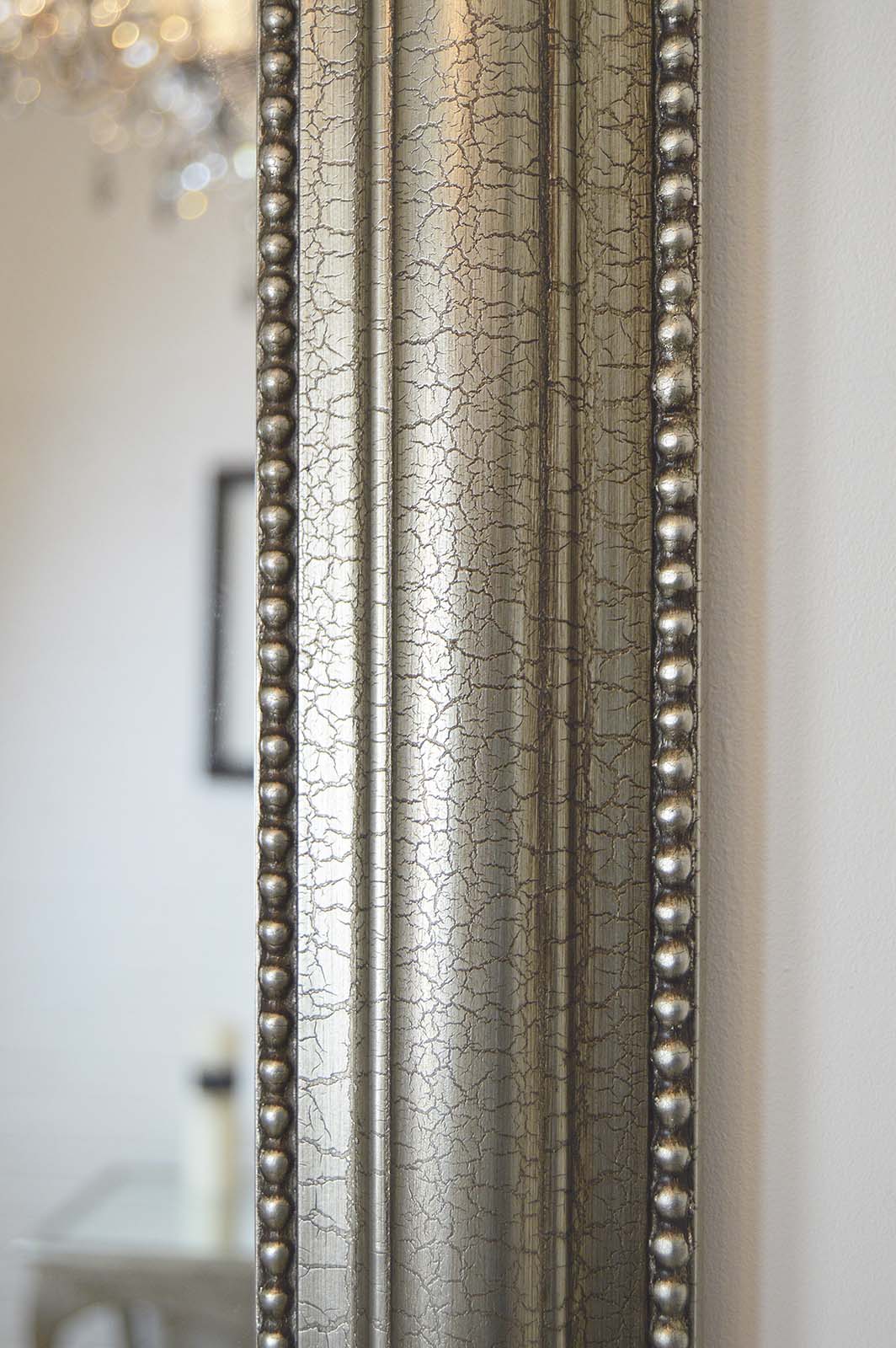 Large Silver Over Mantle Overmantle Big Wall Mirror Bargain 2Ft8 X 2Ft