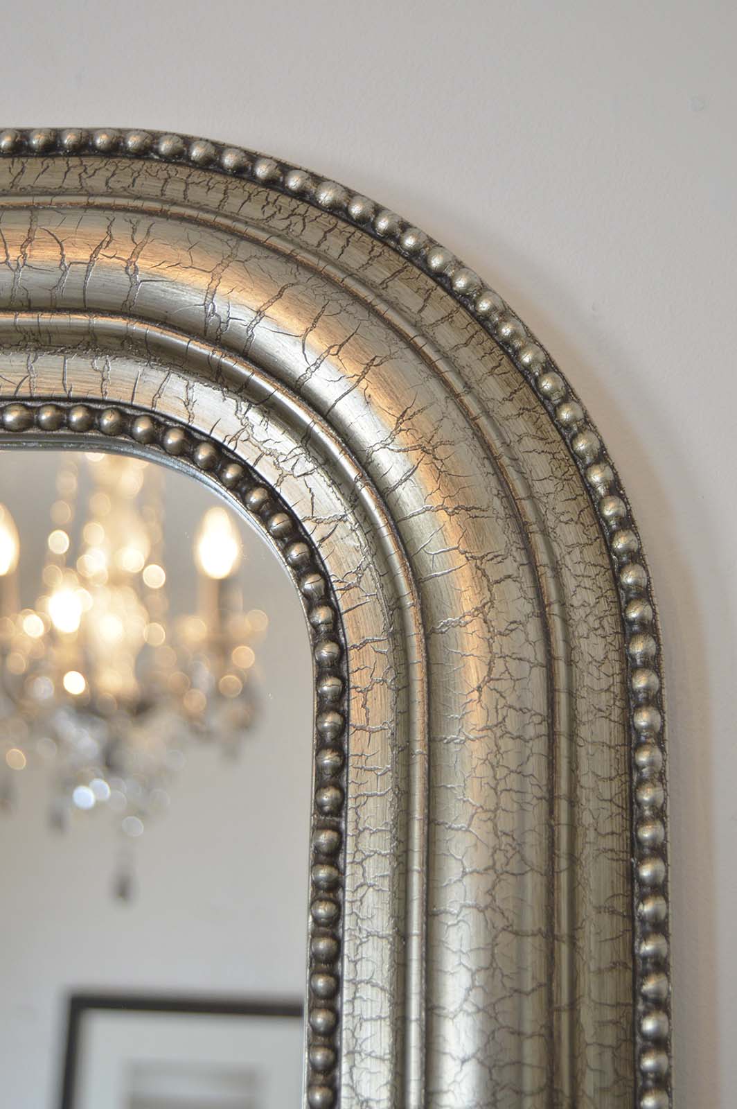 Large Silver Over Mantle Overmantle Big Wall Mirror Bargain 2Ft8 X 2Ft