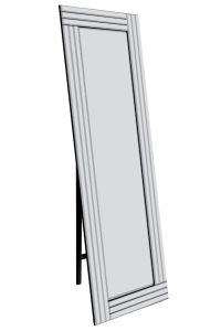 Modern Cheval Triple-Bevel Free Standing Mirror 170 x 58 CM 5ft7 x 1ft11