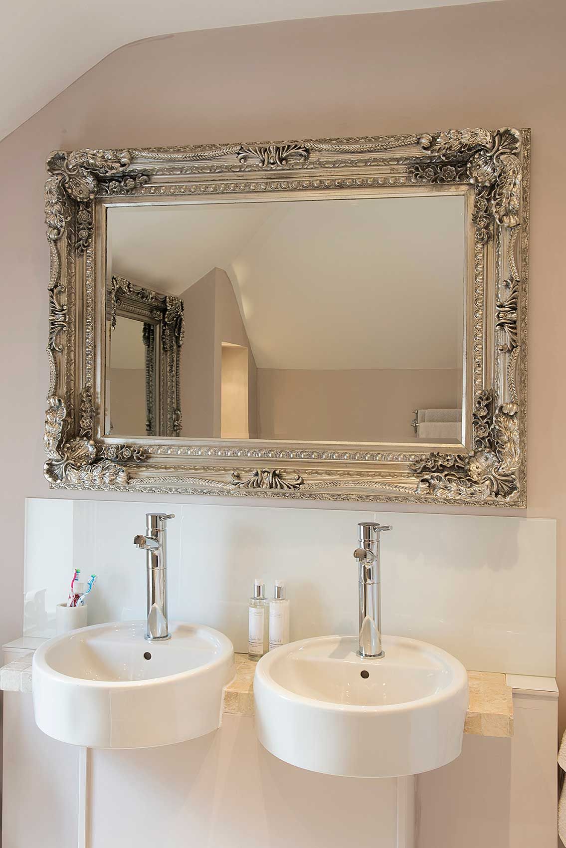 Bathroom mirror silver hotsell