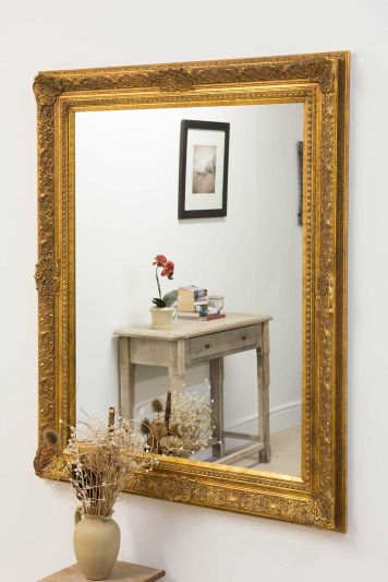 Lincoln Gold Antique Design Large Wall Mirror 127 x 101 CM
