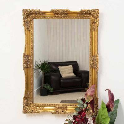 Lafayette Gold Antique Style Wall Mirror 109 x 78 CM