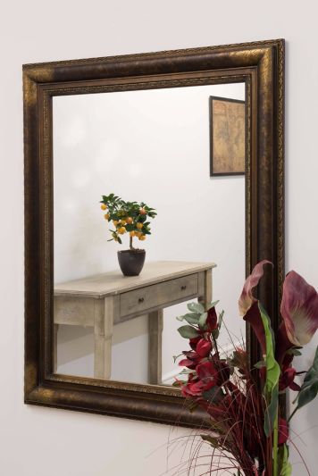 Finzi Gold Cornered Elegant Classic Wall Mirror 127 x 101 CM