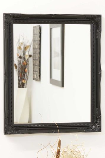 Fraser Black Small Beaded Mirror 61 x 51 CM
