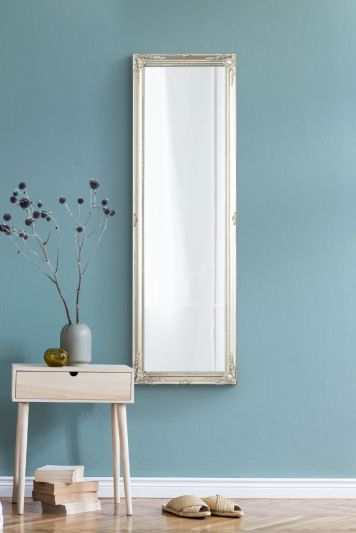 Fraser Silver Beaded Dress Mirror 122 x 41 CM