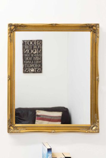 Fraser Gold Beaded Wall Mirror 71 x 61 CM