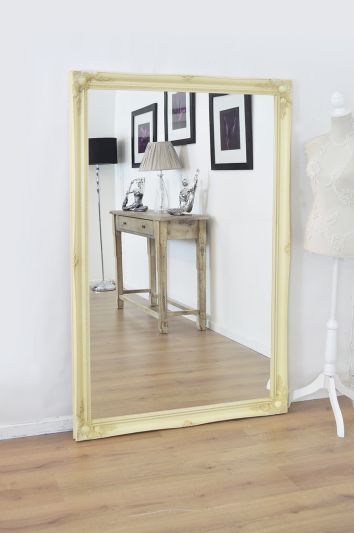 Hamilton Cream Shabby Chic Design Leaner Mirror 167 x 106 CM