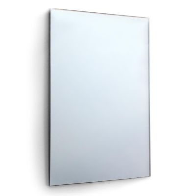 Circuitt Safety Backed 4mm Sheet Mirror Glass Polished Edge 4 Holes 76 x 51 CM