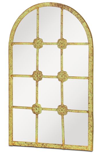 Kirkby Metal Arch shaped Decorative Ornate Effect Garden Mirror 40cm X 24cm
