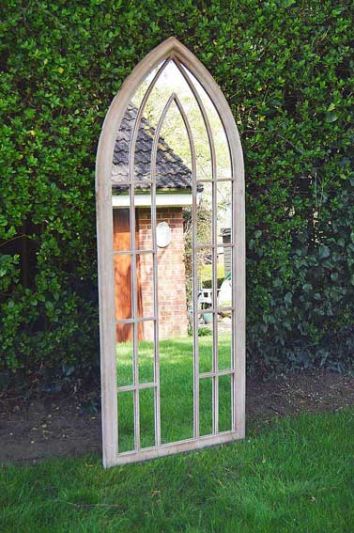 Somerley Gothic Arch Large Garden Mirror 190 x 75 CM