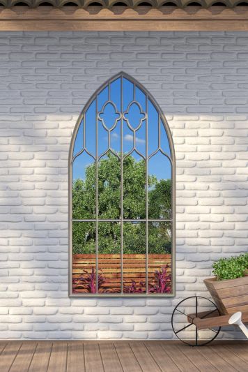 Buttercup Country Arch Large Garden Mirror 160 x 85cm 5ft3 x 2ft9