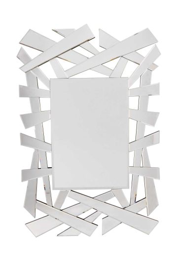 All Glass Stylised Large Dress Mirror 122 x 81 CM