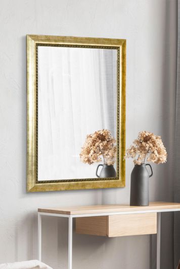 Laurel Brushed Gold Elegant Classic Wall Mirror 102 x 71 CM