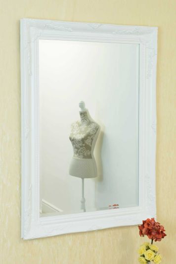 Buxton White Wall Mirror 108 x 79 CM