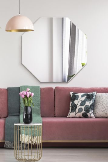 The Octa - All Glass Modern Bevelled Octagonal Wall Mirror 31" X 31" (80x80CM)