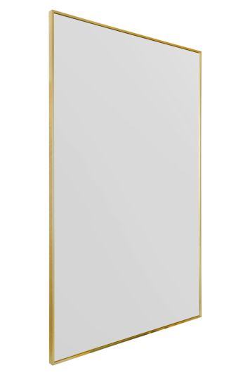 The Artus - Gold Aluminium Edged Wall Leaner Mirror 68" X 43" (174CM X 110CM)