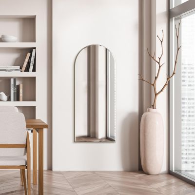 The Arcus - Frameless Arched Leaner/Wall Mirror 47" X 20" (120CM X 50CM)