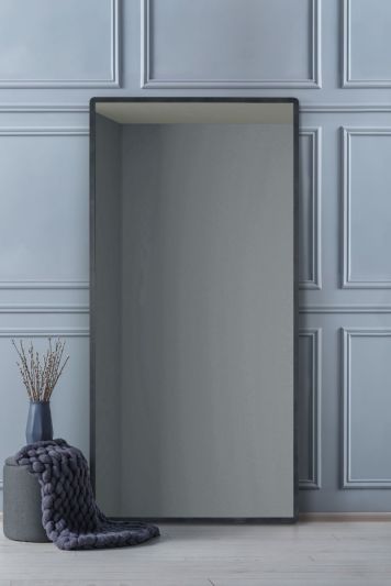 The Naturalis - Solid Black Oak Rounded Corner  Leaner / Wall Mirror 71" X 35" (180CM X 90CM) Scandinavian 'Scandi' Inspired.