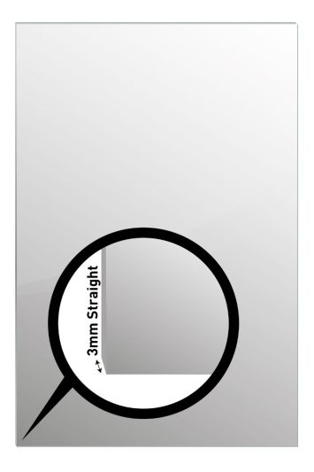 Circuitt Safety Backed 3mm Sheet Mirror Glass 91.5 x 122 CM