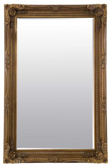 Carved Louis Gold Large Leaner Mirror 179cm x 118cm
