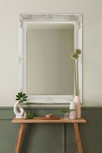 Davenport Cream Ornate Flourish Large Wall Mirror 110 x 79 CM
