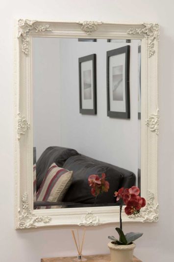 Davenport Cream Ornate Flourish Large Wall Mirror 110 x 79 CM