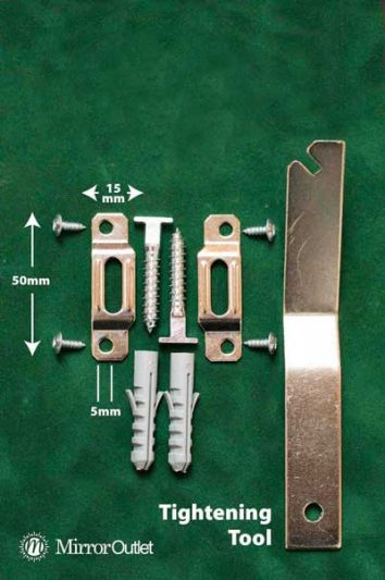 Lockable Heavy Duty Mirror Fixings