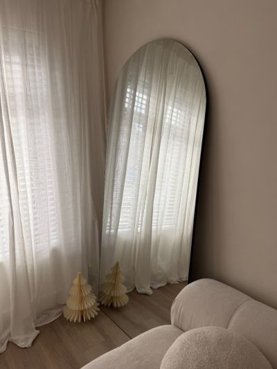 The Arcus - Frameless Arched Leaner/Wall Mirror 74" X 33" (190CM X 85CM)