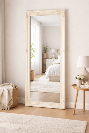 Buxton Ivory Full Length Mirror 170 x 79 CM