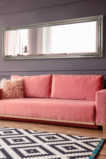 Caspian Silver Full Length Mirror 180 x 70 CM