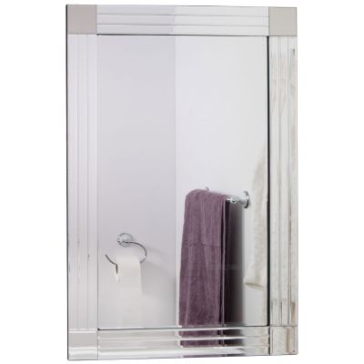 Milton All Glass Bevelled Square Corner Dress Mirror 144 x 115.5 CM