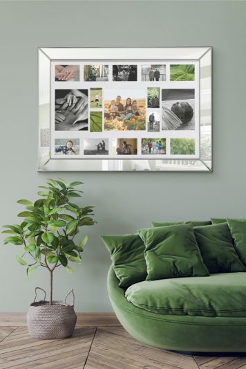 Vista All Glass Elegant Collage Picture Frame 107 x 76 CM