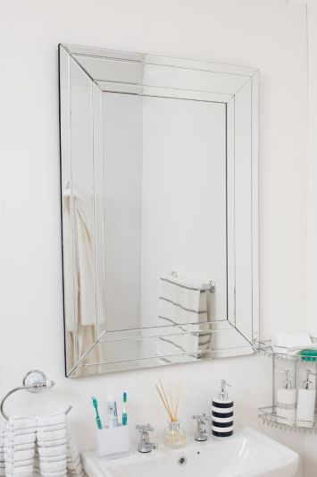 Large Venetian Modern Big Bevelled Wall Mirror 2Ft3 X 3Ft3 70cm X 100cm