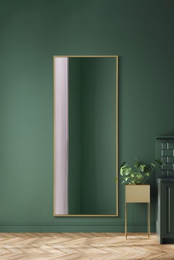 The Artus - Gold Aluminium Edged Wall Mirror 4ft11 X 2ft (150CM X 60CM)