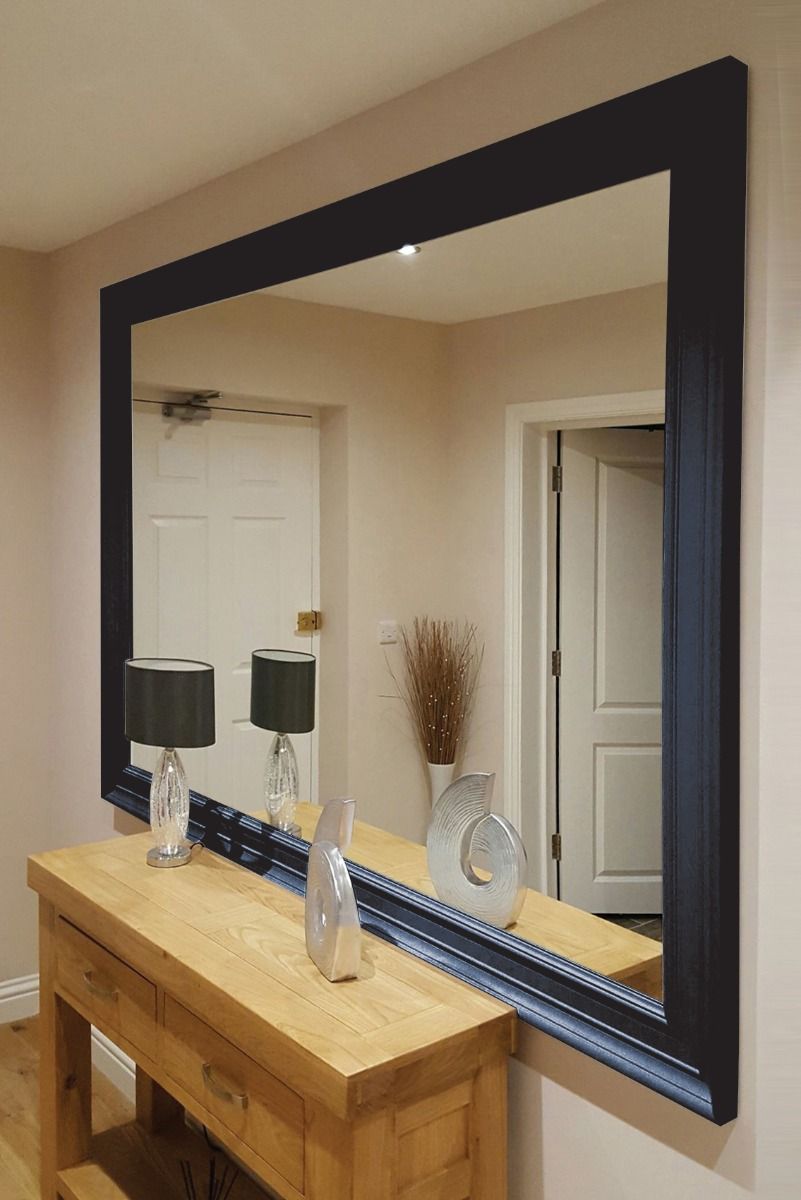 Extra Large Black Wall Mirror Wooden, How To Dispose Of A Large Mirror