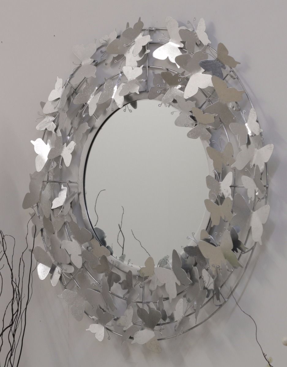 silver mirror papillon