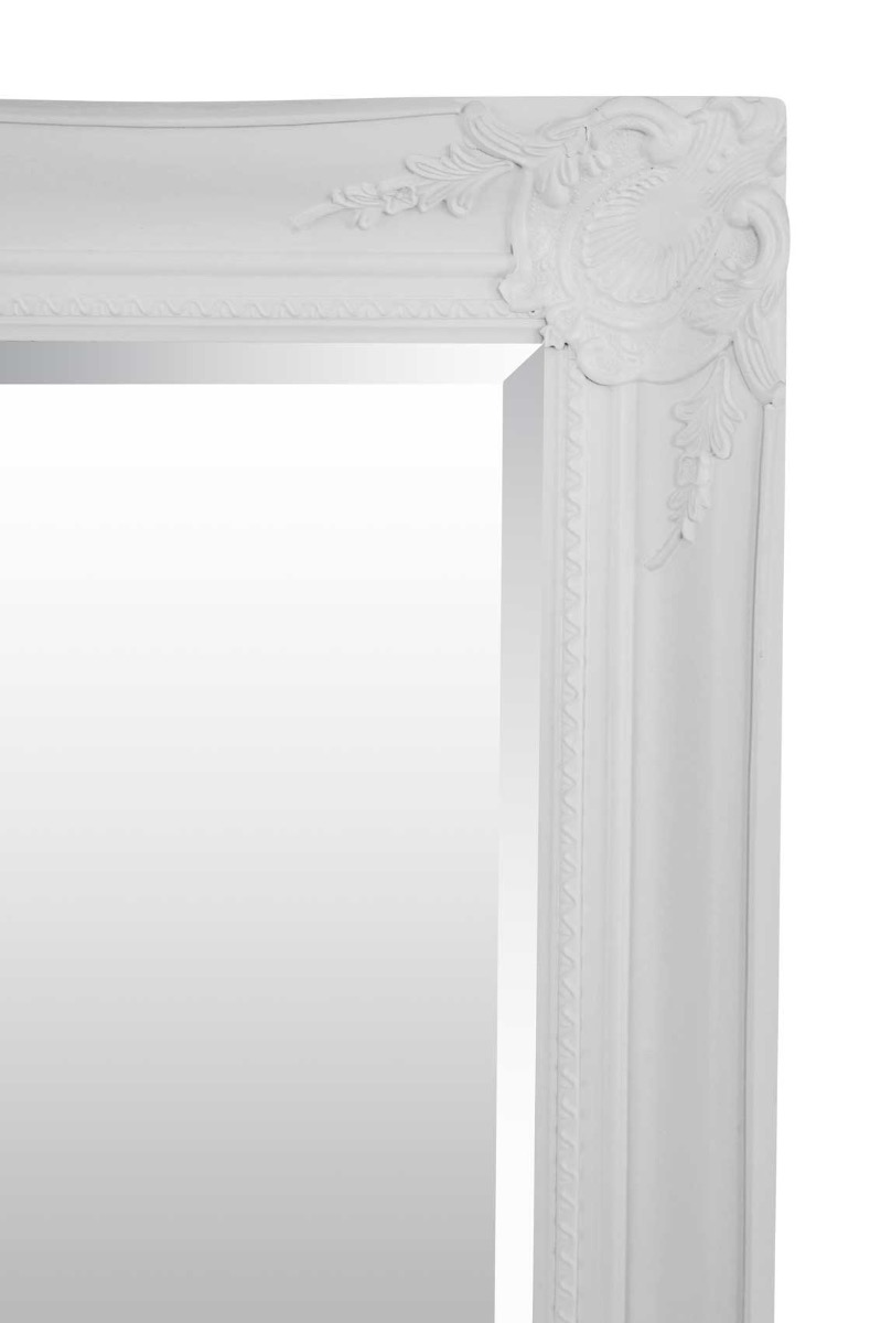 Large White Leaner Full Length Wall Mirror 5ft6 x 2ft6 x 168cm x 76cm