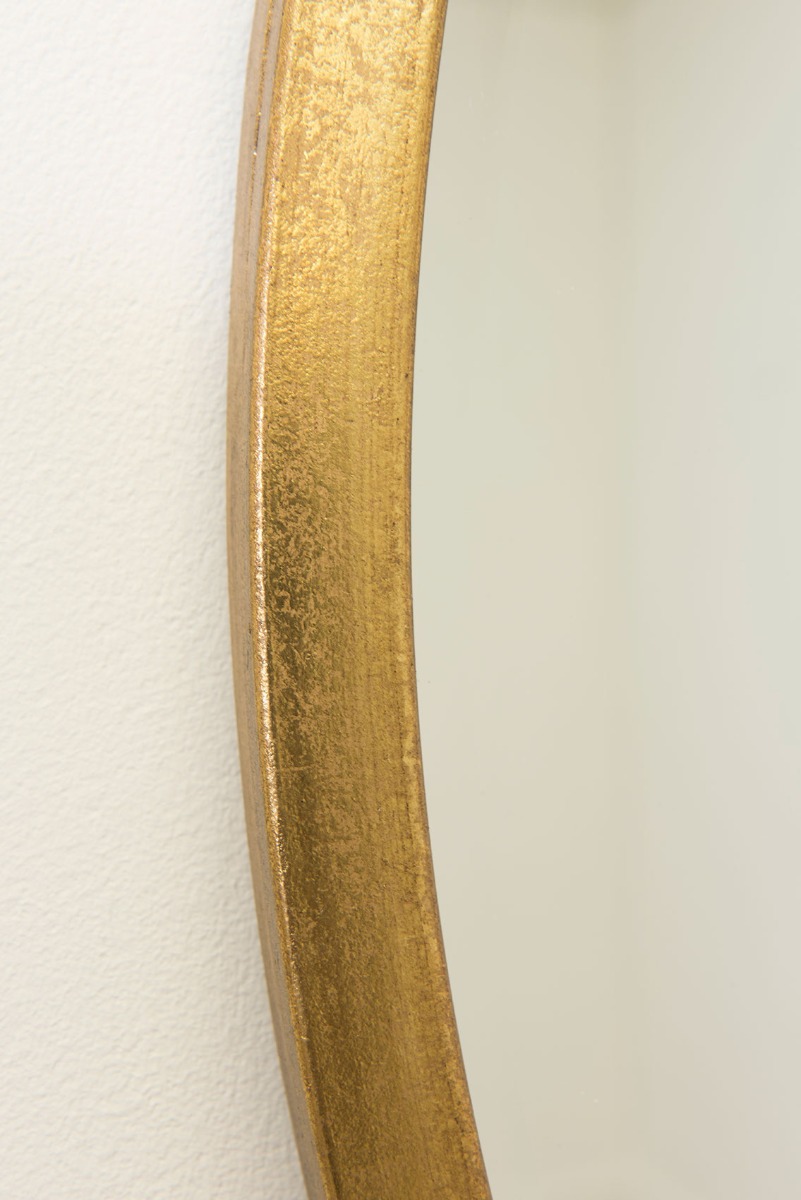 Extra Large Gold Circular Bevelled Round Wall Mirror 100cm x 100cm