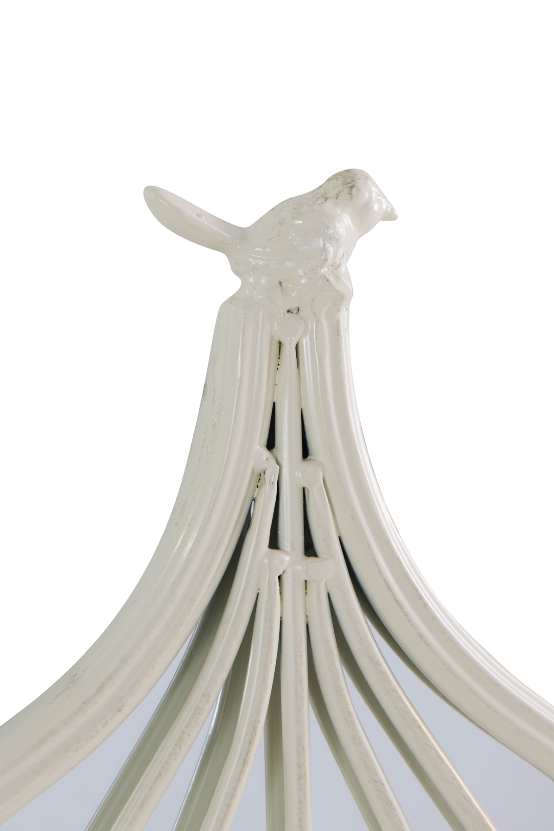 Large Ornate Cream Bird cage Style Garden mirror eBay