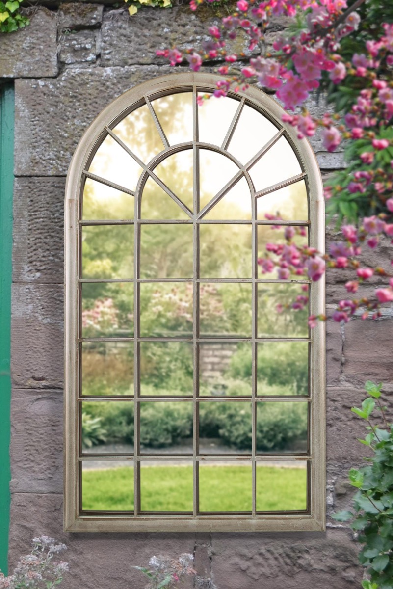 Extra Large Garden Somerley Country Arch Large Metal Long Mirror 160 x 91 CM 5055781836305 eBay