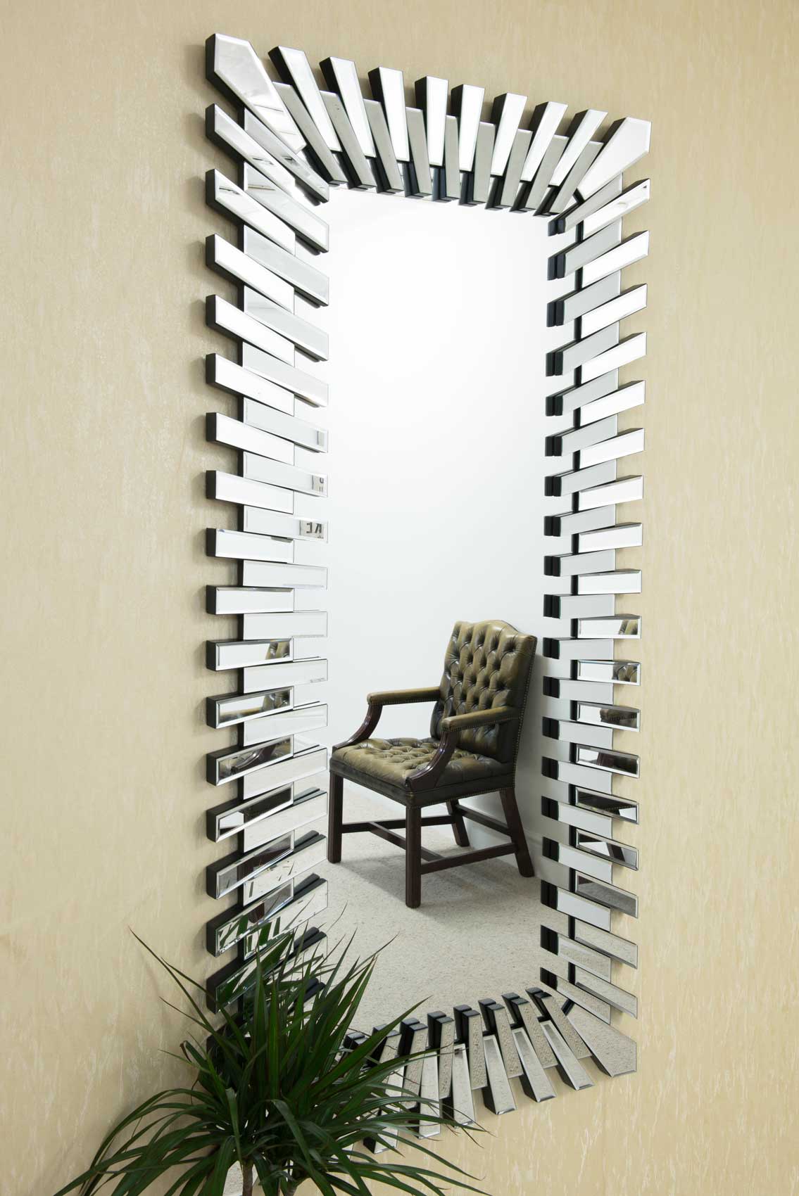 Extra Large Modern Unique 3D Sunburst All Glass Venetian Rectangular mona-patel-archives-the-architects-diary
