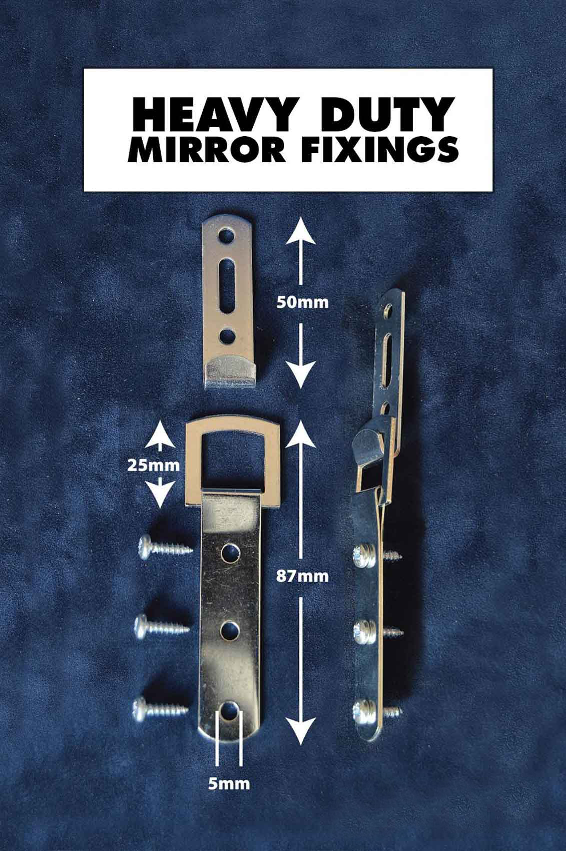 Heavy Duty Mirror Fittings Picture or photo Frame Fixings Very Strong