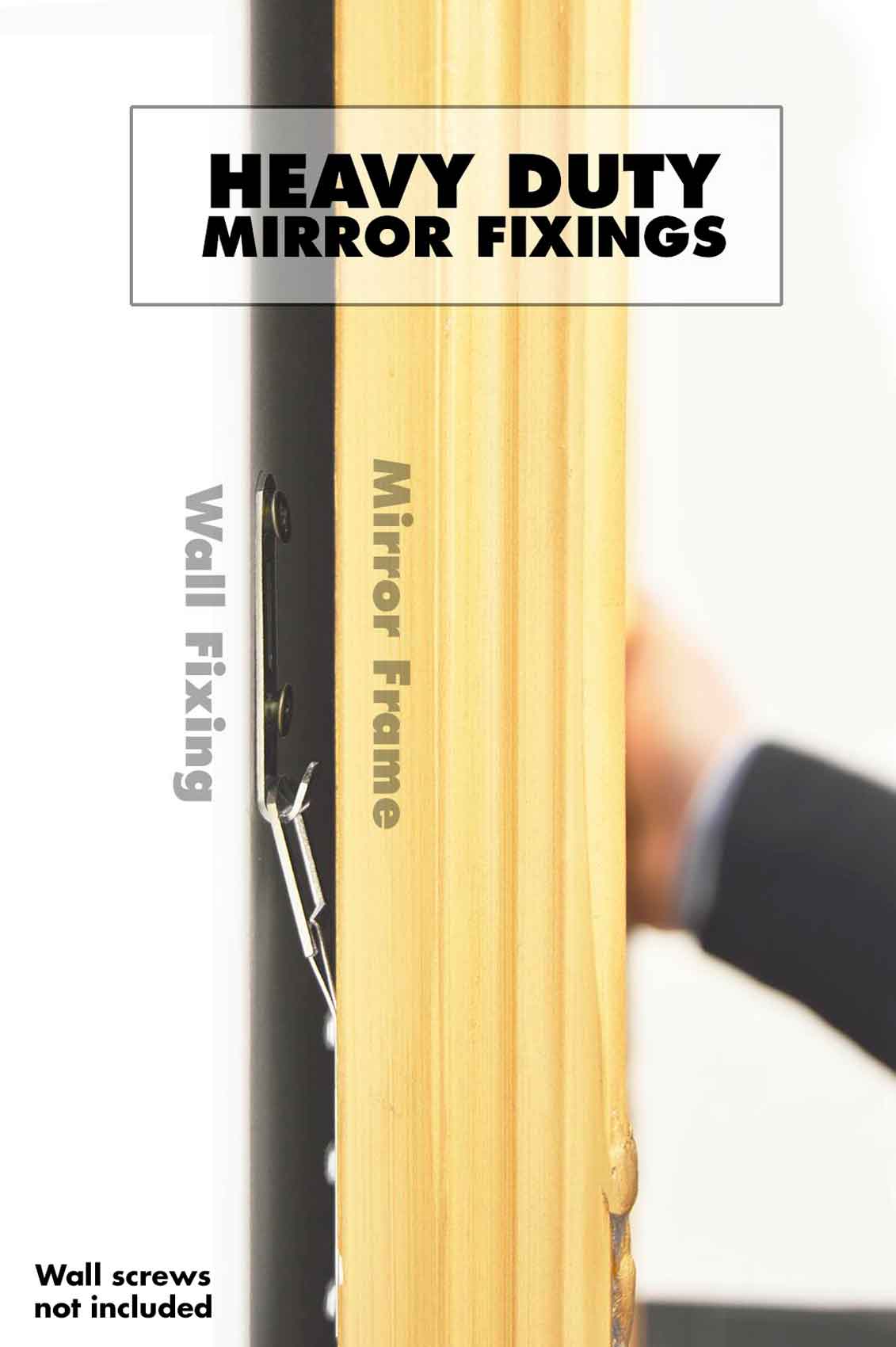 Heavy Duty Mirror Fittings Picture or photo Frame Fixings Very Strong